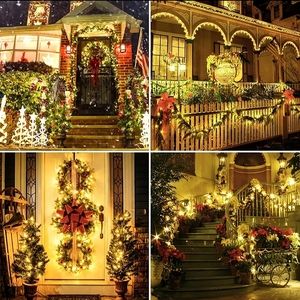 39ft LED Solar Lights, 100 Lights, Outdoor Waterproof Fairy Garland Lights.